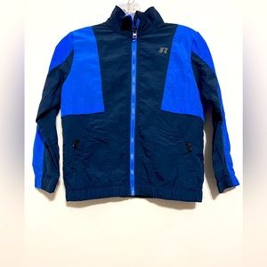 Russell Boys size 8 blue track jacket.